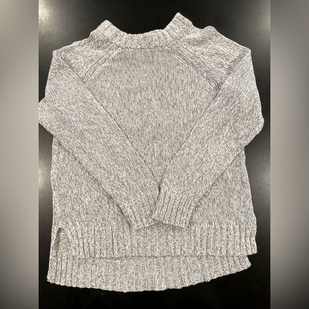 Aerie Small Knit Oversized Sweater, Heather Grey